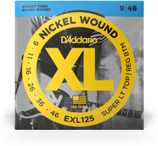 D'addario Jeu De 6 Cordes Exl125 Nickel Round Wound Sltrb 9-46 - Electric guitar strings - Main picture