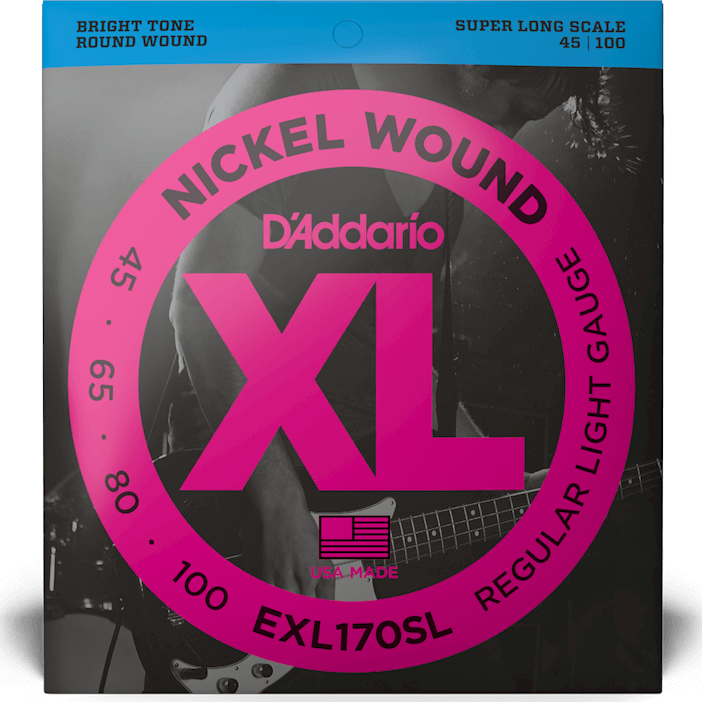 D'addario Jeu De 4 Cordes Exl170sl Bass (4) Light / Super Long Scale 45-100 - Electric bass strings - Main picture