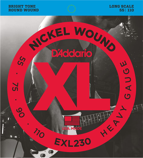 D'addario Jeu De 4 Cordes Exl230 Basse Elec. 4c Nickelwound Longscale 055.110 Exl230 - Electric bass strings - Main picture