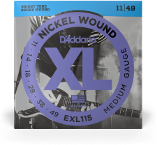 D'addario Jeu De 6 Cordes Guit. Elec. 6c Nickel Wound 011.049 Exl115 - Electric guitar strings - Main picture