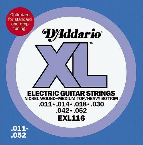 D'addario Jeu De 6 Cordes Guit. Elec. 6c Nickel Wound 011.052 Exl116 - Electric guitar strings - Main picture