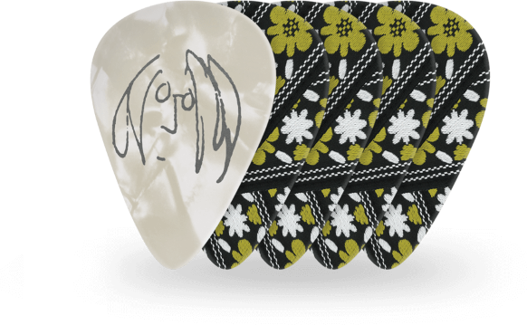 D'addario MÉdiators Guitare John Lennon Rooftop, Calibre Medium (0,7 Mm), Paquet De 10 - Guitar pick - Main picture