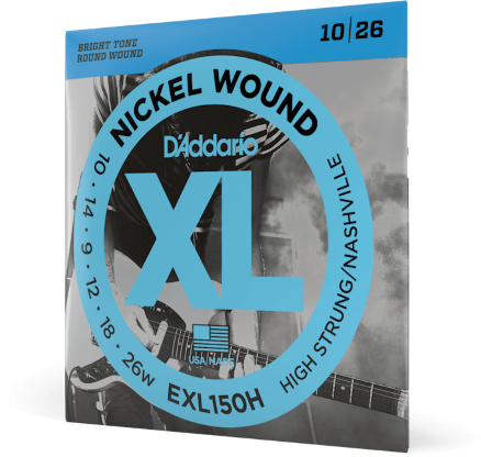 D'addario Nickel Wound High - Strung/nashville Tuning 10-26 - Electric guitar strings - Main picture