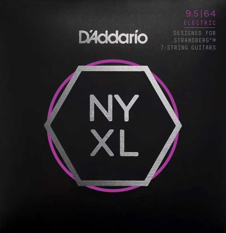 D'addario Jeu De 7 Cordes Nyxl09564sb Nickel Round Wound Strandberg Electric Guitar 7c 09-56 - Electric guitar strings - Main picture