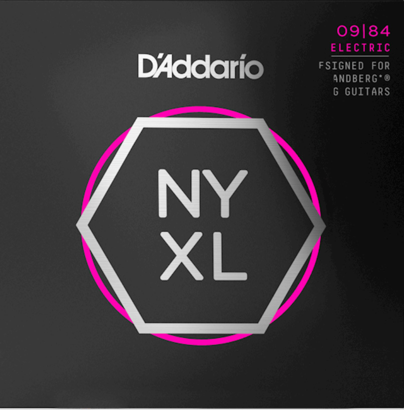 D'addario Nyxl0984sb Nickel Round Wound Strandberg Electric Guitar 8c 09-84 - Electric guitar strings - Main picture