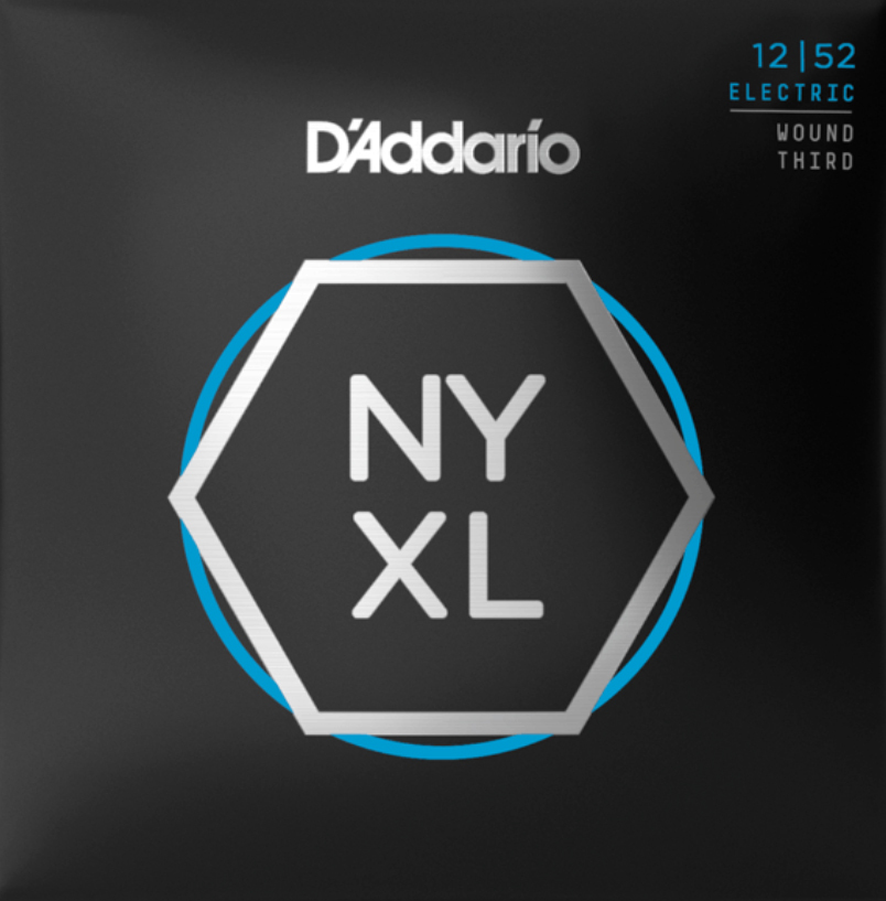 D'addario Nyxl1252w Nickel Round Wound Electric Guitar 6c 12-52 - Electric guitar strings - Main picture