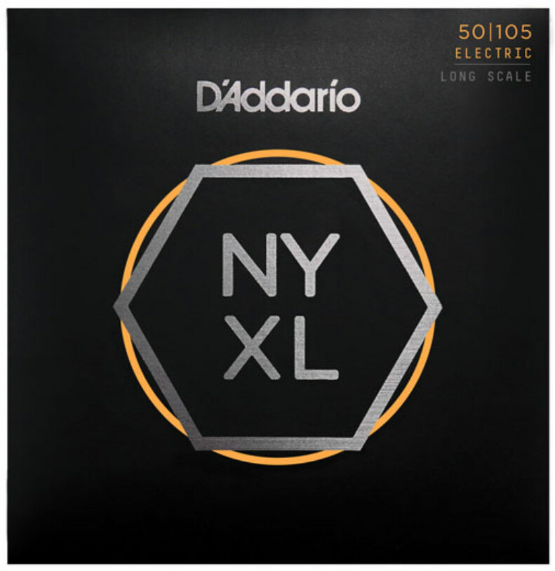 D'addario Jeu De 4 Cordes Nyxl50105 Nickel Wound Electric Bass Long Scale Medium 50-105 - Electric bass strings - Main picture