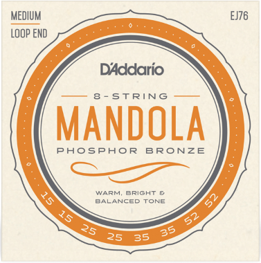 D'addario Phosphor Bronze Mandola 15-52 - Mandoline strings - Main picture