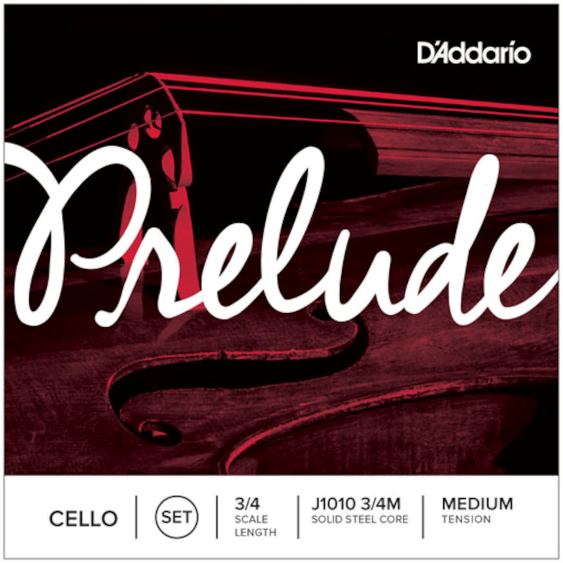 D'addario Prelude J1010  3/4m Jeu De Cordes Pour Violoncelle 3/4 Medium - Cello string - Main picture
