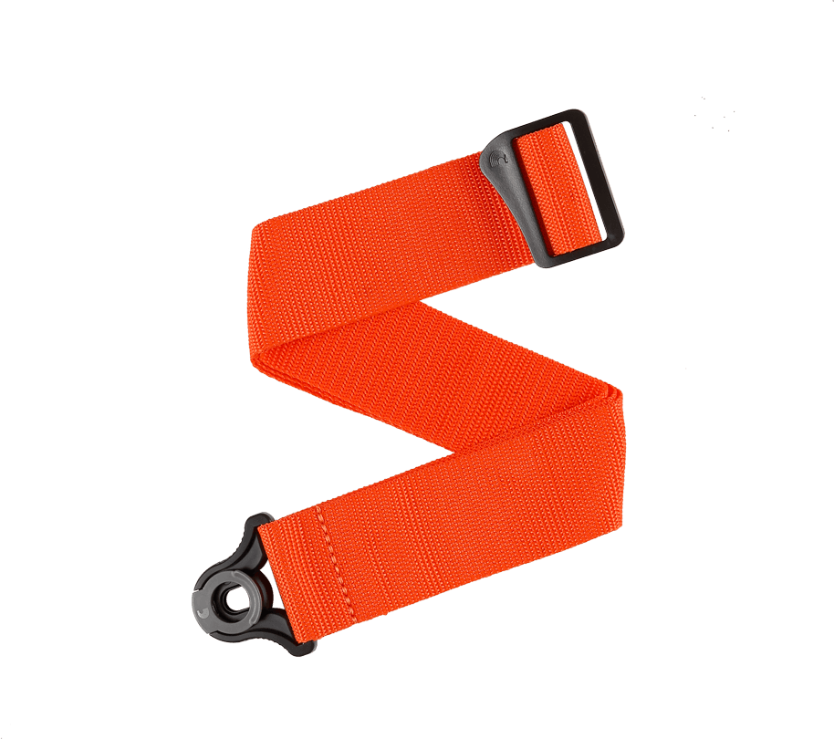 D'addario Sangle Auto Lock Pour Guitare, Orange - Guitar strap - Main picture