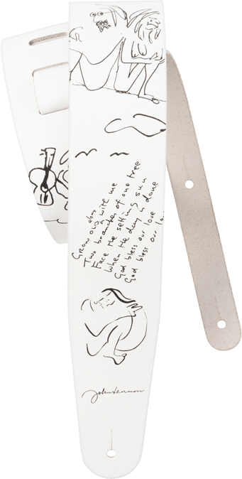 D'addario Sangle En Cuir John Lennon Art Series - John & Yoko - Guitar strap - Main picture