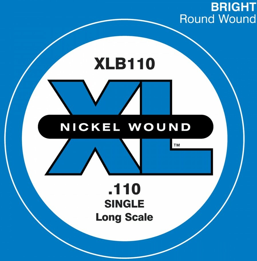 D'addario Corde Au DÉtail Xlb110 Bass (1) Xl Nickel Wound 110 Long Scale - Electric bass strings - Main picture