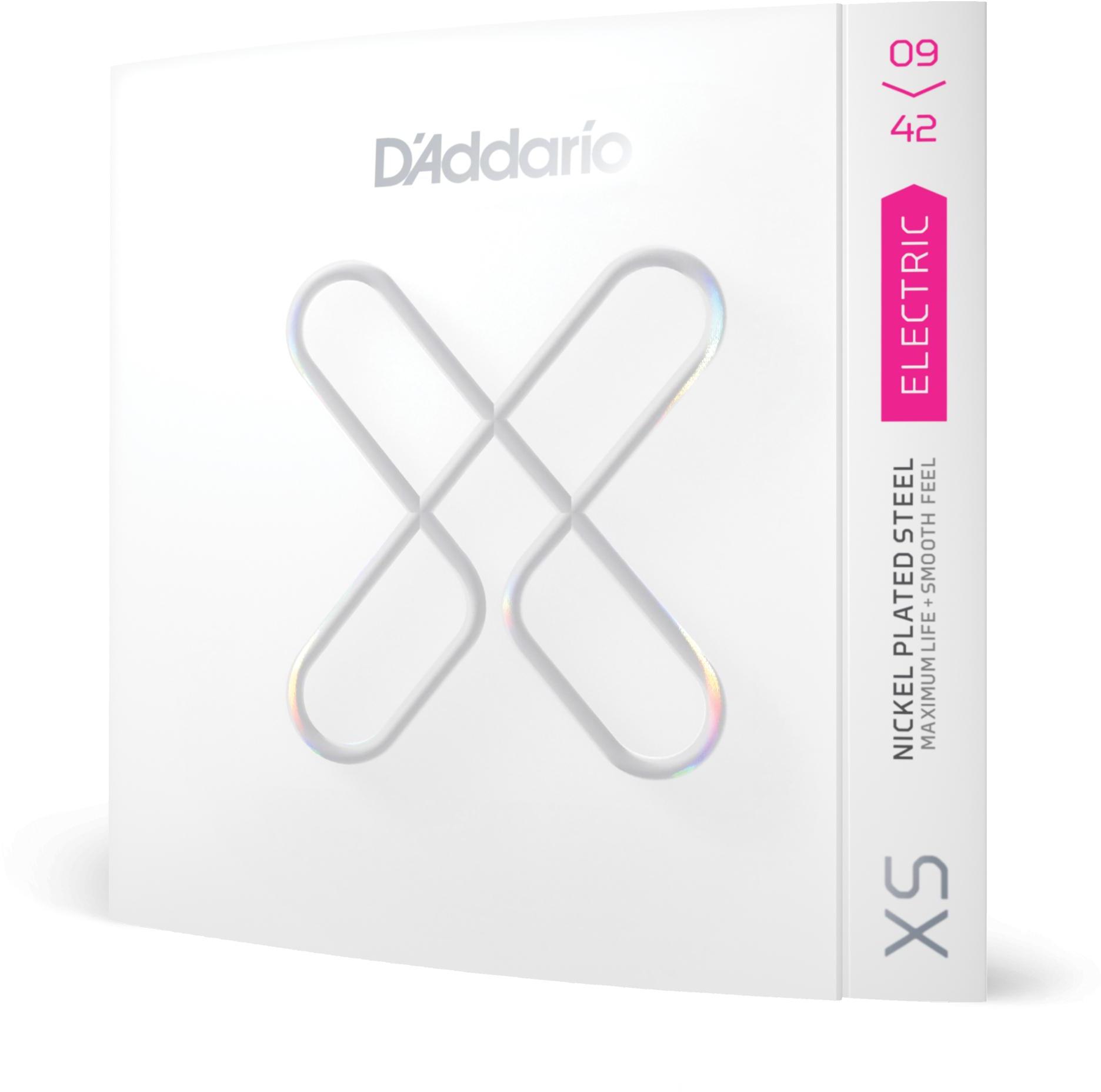 Electric guitar strings D'addario XSE0942 Electric Guitar 6-String Set NPS Coated Round Wound 9-42 - Set of strings