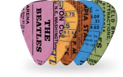 1CWH4-10B11 Beatles 1964 Tour Ticket Stubs Guitar Picks, Medium Gauge (.70mm) 10-Pack