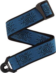 Guitar strap D'addario 50BALPW04 Auto Lock Vintage Planet Waves, Suns/Blue