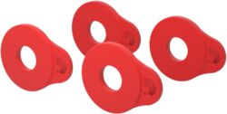 Guitar strap D'addario Flex Lock Strap Locking Rings, Red