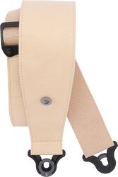 Guitar strap D'addario Auto Lock Leather Guitar Strap Tan 7,6 cm