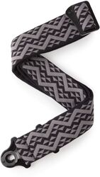 Guitar strap D'addario Auto Lock Strap Black Padded Geometric