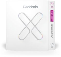 Acoustic guitar strings D'addario XS Phosphor Bronze Coated Acoustic Guitar Strings, 11.5-53 Custom Light Plus - Set of strings