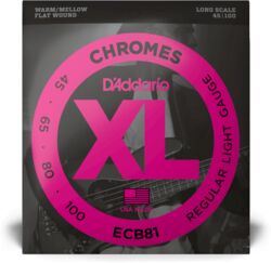ECB81 Chromes Bass, Light, 45-100, Long Scale