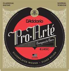 Nylon guitar strings D'addario EJ45C Pro Arte Classical Composite Core - Set of strings