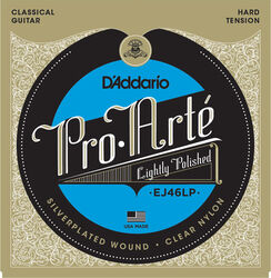 Nylon guitar strings D'addario EJ46LP Pro Arte Classical Lightly Polished - Set of strings