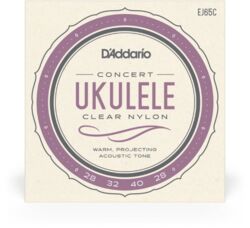 Ukulele strings D'addario EJ65C Pro Arte UKULELE Custom Extruded Concert - Set of 4 strings