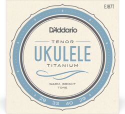 Ukulele strings D'addario EJ87T Ukulélé Tenor (4)  Pro-Arté Titanium 029-029 - Set of strings