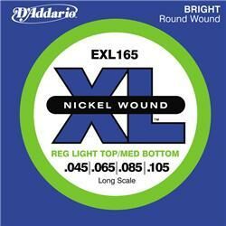 Electric bass strings D'addario EXL165 Nickel Wound Electric Bass 45-105 - Set of 4 strings