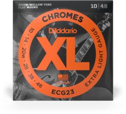 ECG23 XL Chromes Flat Wound Extra Light - .010.048