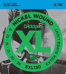 Electric guitar strings D'addario EXL130 - Set of strings