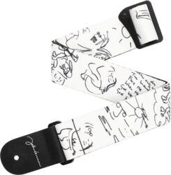 50JL02 John Lennon Art Series Polyester Strap - John & Yoko