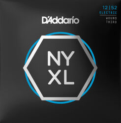 Electric guitar strings D'addario NYXL1252W Electric Guitar 6-String Set Nickel Round Wound 12-52 - Set of strings