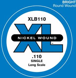 Electric bass strings D'addario XLB110 Bass (1) XL Nickel Wound 110 Long Scale - String by unit