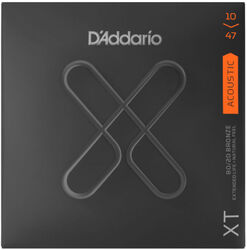 Acoustic guitar strings D'addario XTABR1047 Acoustic Guitar 6-String Set 80/20 Bronze 10-47 - Set of strings