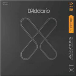 Electric guitar strings D'addario XTE1059 Electric Guitar 7-String Set Coated NPS 10-59 - 7-string set