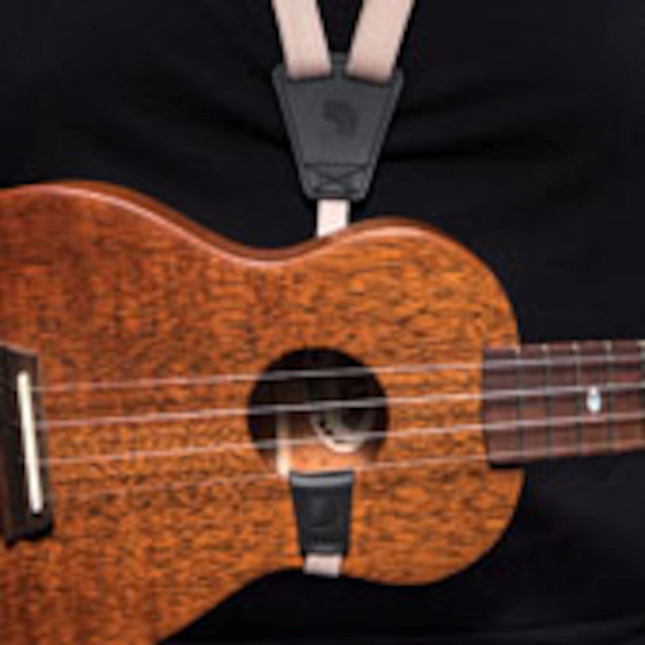 D'addario Eco-comfort Ukulele Strap Sand - More stringed instruments accessories - Variation 1