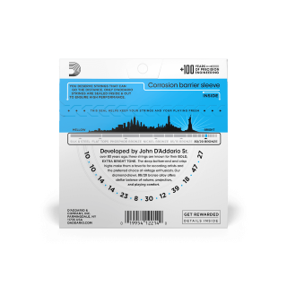 D'addario Jeu De 12 Cordes Ej36 80/20 Bronze Acoustic Guitar Strings, Light, 10-47 - Acoustic guitar strings - Variation 2