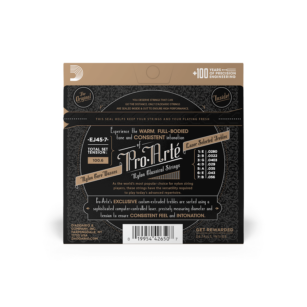 D'addario Ej45-7 7 String Nylon Classic - Nylon guitar strings - Variation 1
