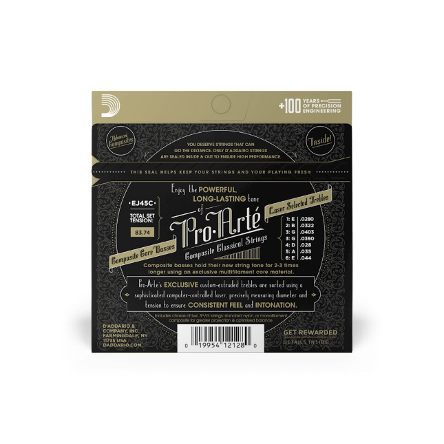 D'addario Jeu De 6 Cordes Ej45c Pro Arte Classical Composite Core - Normal Tension - Nylon guitar strings - Variation 1