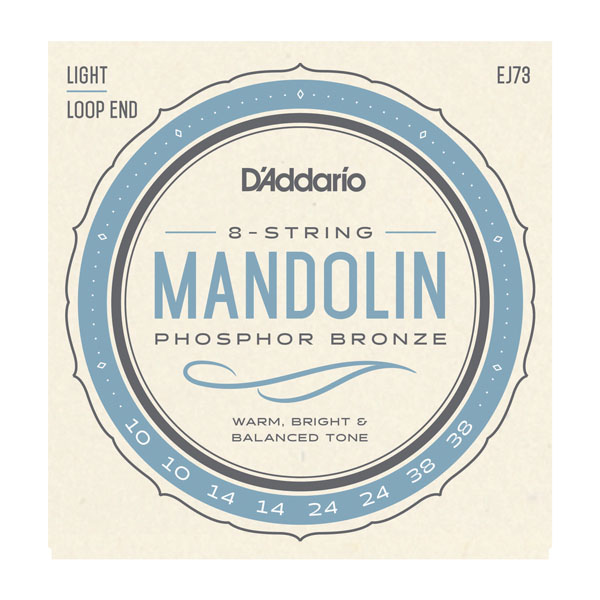 D'addario Ej73 Mandolin Strings Phosphor Bronze Light 10-38 - Mandoline strings - Variation 1