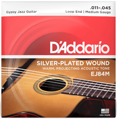 D'addario Ej84m Gypsy Jazz Loop End Medium 11-45 - Acoustic guitar strings - Variation 2