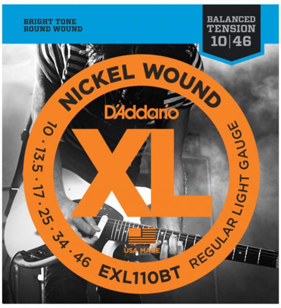 D'addario EXL110BT Nickel Wound Electric Guitar Regular Light 1046