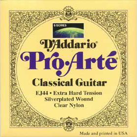 D'addario Jeu De 6 Cordes Ej44 Pro Arte  Classical Nylon Core - Hard Tension - Nylon guitar strings - Variation 1