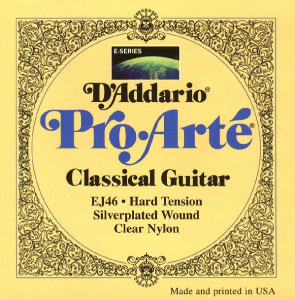 D'addario Jeu De 6 Cordes Ej46 Pro Arte Classical Nylon Core - Hard Tension - Nylon guitar strings - Variation 1