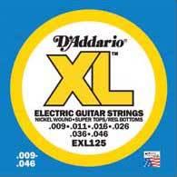 Electric guitar strings D'addario EXL125 Nickel Round Wound 9-46 - set of strings