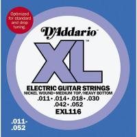 EXL116 Nickel Wound Med Top/Heavy Btm 011-052 - set of strings
