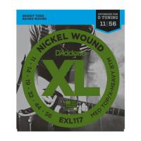 EXL 117 Nickel Wound Medium/Heavy Bottom 11-56 - set of strings