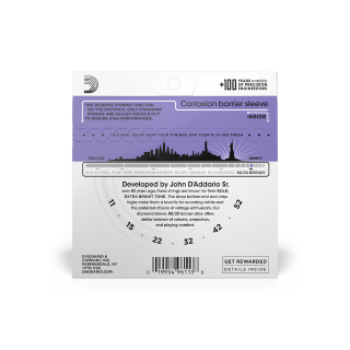 D'addario Guit. Folk 6c 80.20 Bronze 011.052 Ej13 - Acoustic guitar strings - Variation 1