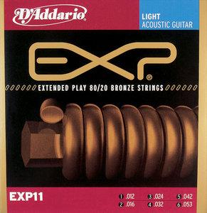 D'addario Exp11ny Coated 80/20 Bronze Extra Light 12-53 - Acoustic guitar strings - Variation 1